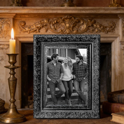 Cadre photo mural noir 1PC pour photos et cadeaux de 11 po x 14 po