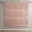 Ensembles de literie en jersey rose confortable, double / grand, motif floral élégant