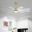 Veun 9-Blades Ceiling Fan with Led Light and Remote-1329954534-1318984958