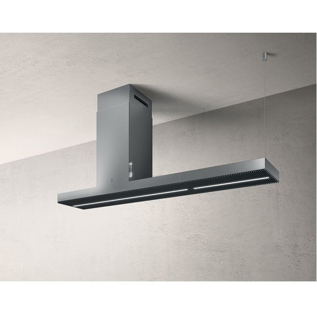 Hotte pour îlot de cuisine 70 po 600 CFM en argent