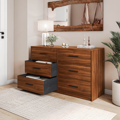 6-Drawer Dresser With Fabric Drawers
