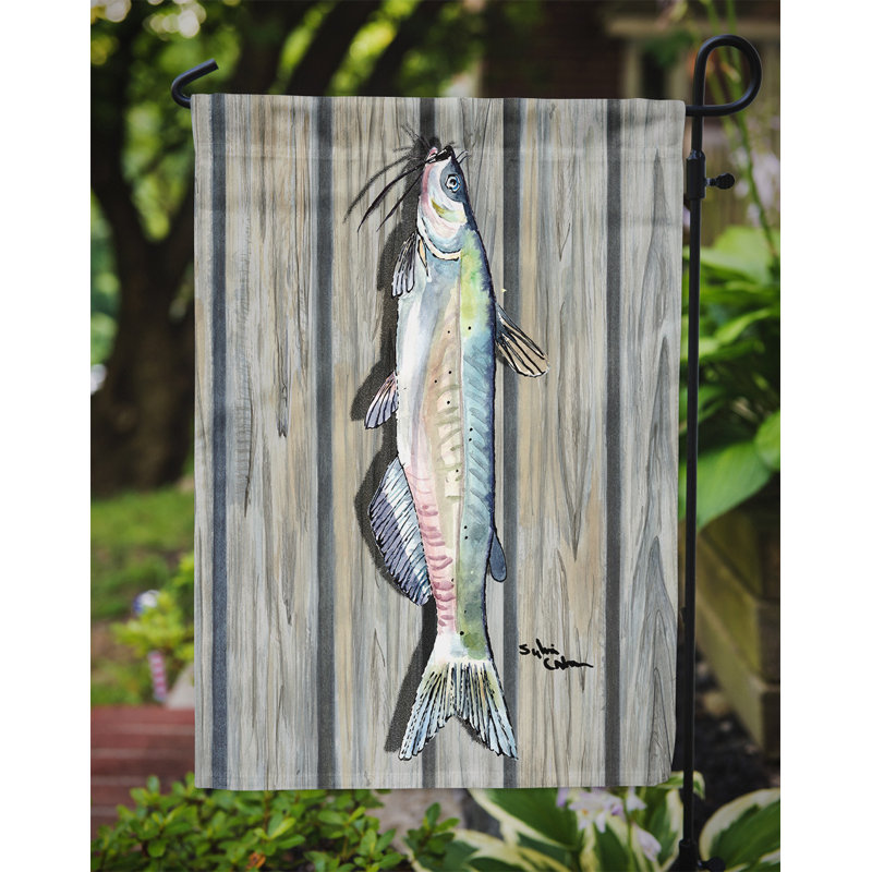 Drapeau de jardin 2 côtés fish catfish