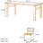 Cherry Wood Rectangular Dining Table Set-102422236