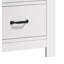 Table de chevet blanche à 2 tiroirs Cassini 21,5 po