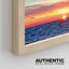 «Coastal Palm Tree Beach Ocean Sea Sunset», ensemble de 4 impressions murales multicolores encadrées sur papier-93012052-93012053