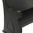Payton Black Wood Storage Bench with Scrolled Armrests 50" x 24" x 36"-1716824601