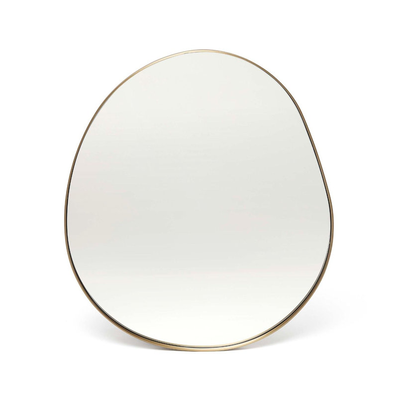Miroir de fantaisie en acier inoxydable Aalina, Bronze Antique