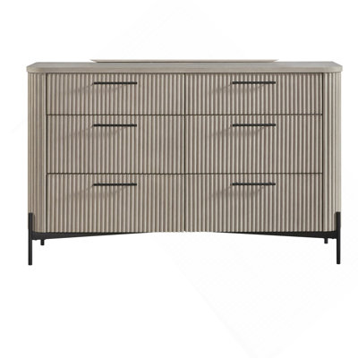 Commode 6 tiroirs - Taupe