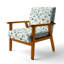 Fauteuil d'appoint rembourré Teal-156521199