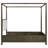 Sundance Dark Cocoa Queen Canopy Bed