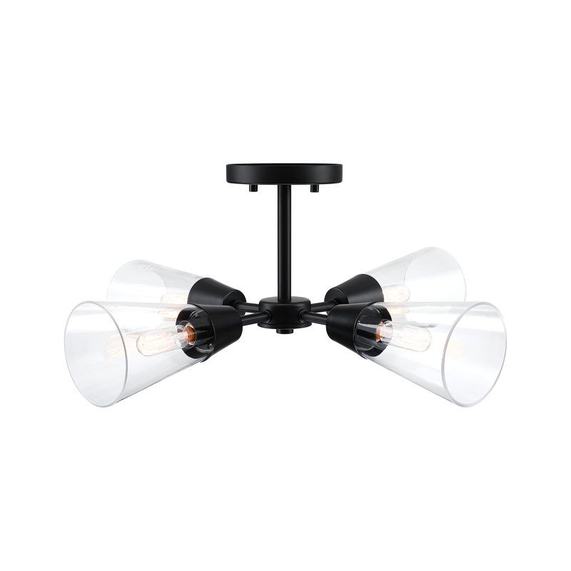 Norro Glass Semi Flush Mount