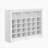 Design 24 Shoe Cubby Console, Modern Shoe Cabinet With Curved Base
