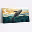 Art mural sur toile, "Baleine bleue foncée"-68721432