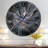 Symmetrical Fractal Flower - Modern wall clock-34141326-118658316