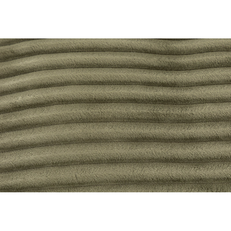 Fauteuil d'appoint en tissu de velours côtelé avec dossier CloudLoom, Vert antique