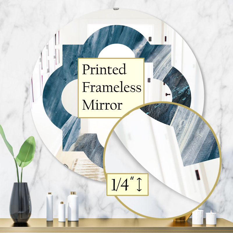 Miroir mural éclectique Quatrefoil Splash, H 31,5 po x l po