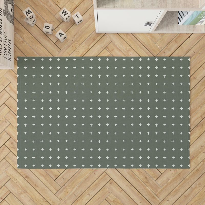 Tapis de jeu Criss, Rectangle 5 pi x 7 pi, Chimichurri / vert