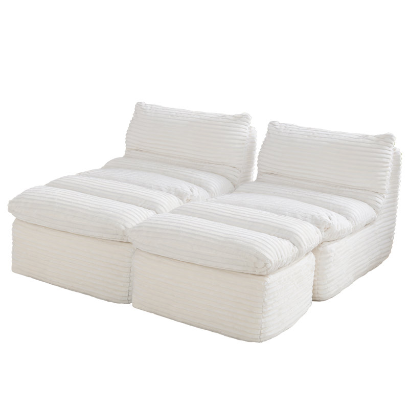 Canapé-lit rembourré 31,5 po sans assemblage requis, Beige