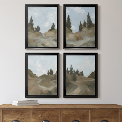 " West Fork Hiking Trail I " 4 - Pieces Painting Print