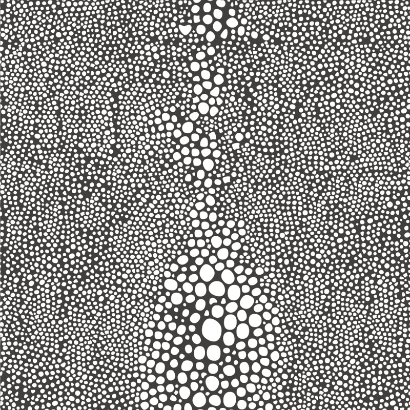 Mrs Paranjape Papers Shagreen 10' L x 24" W Wallpaper Roll, Faux Grasscloth, Non-pasted, Jet Black Reverse