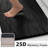 5 Piece High Absorb 25D Memory Foam Bathroom Rug Set with Non-Slip Backing-332012740