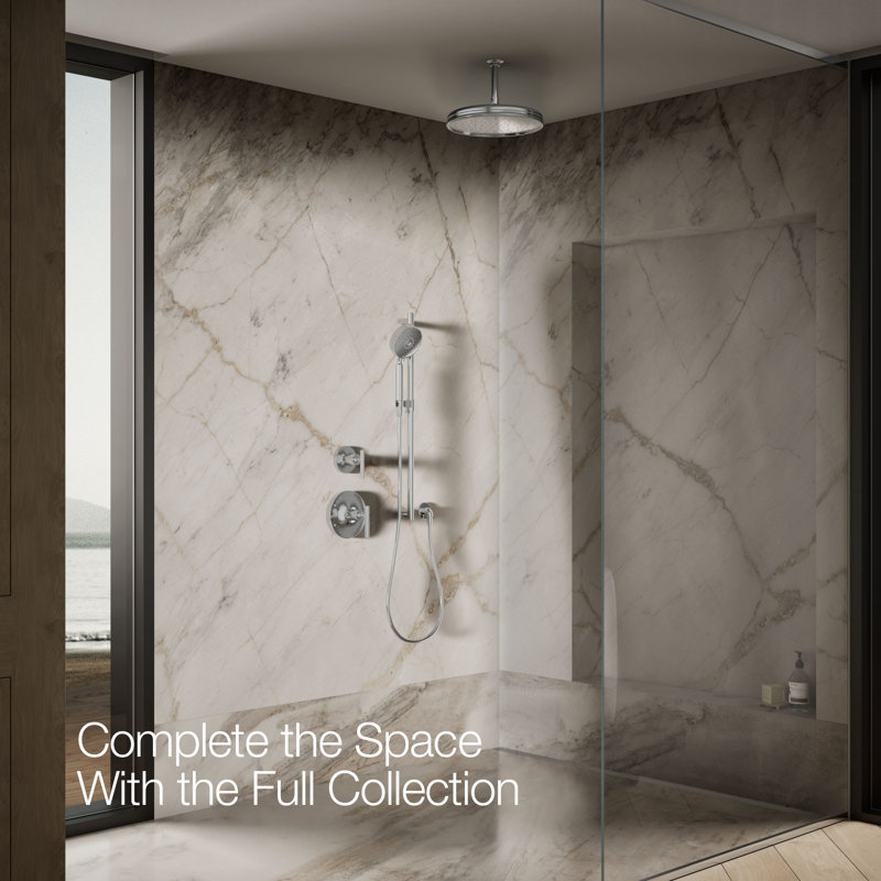 Rain Fixed Shower Head, Polished Chrome