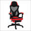 Fauteuil inclinable de bureau d'ordinateur avec dossier haut, dossier en filet, soutien lombaire et roulettes