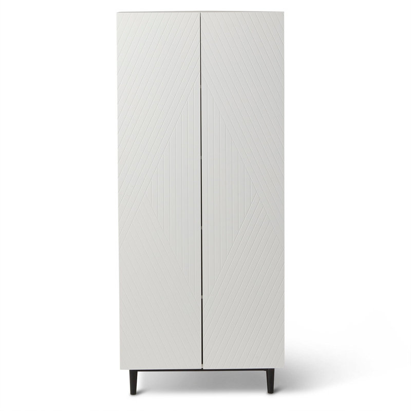 Addae 10 Pair Shoe Storage Cabinet, White