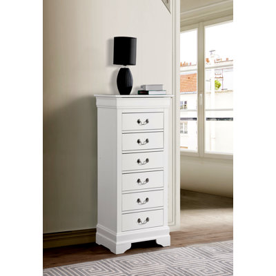 Elegant Traditional Lingerie Chest 6 Drawers Dresser