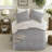 Cozy Cable Knit Chenille Bedding Set, Full/queen Size, Modern Gray Design