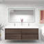 Ensemble de meuble-lavabo double mural L 71 po Losef-1274740821