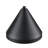 Latitude Run® Emariya 1 Light Cone Shade In Satin Black With Black Aluminum Shade-1763574681