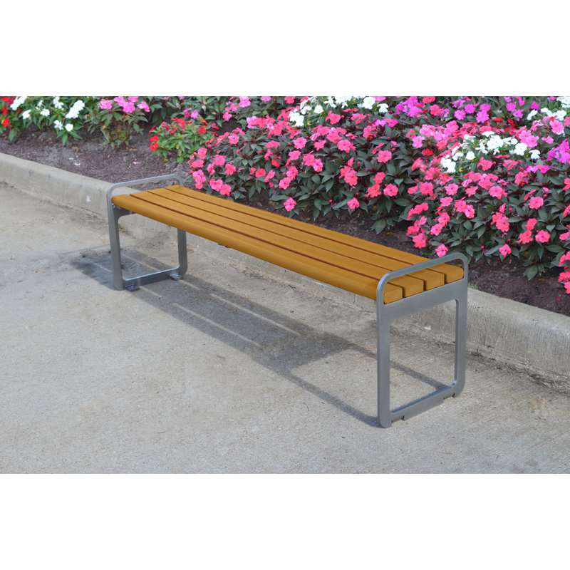 Banc sans dossier avec support de 1,80 m Plaza, Cèdre