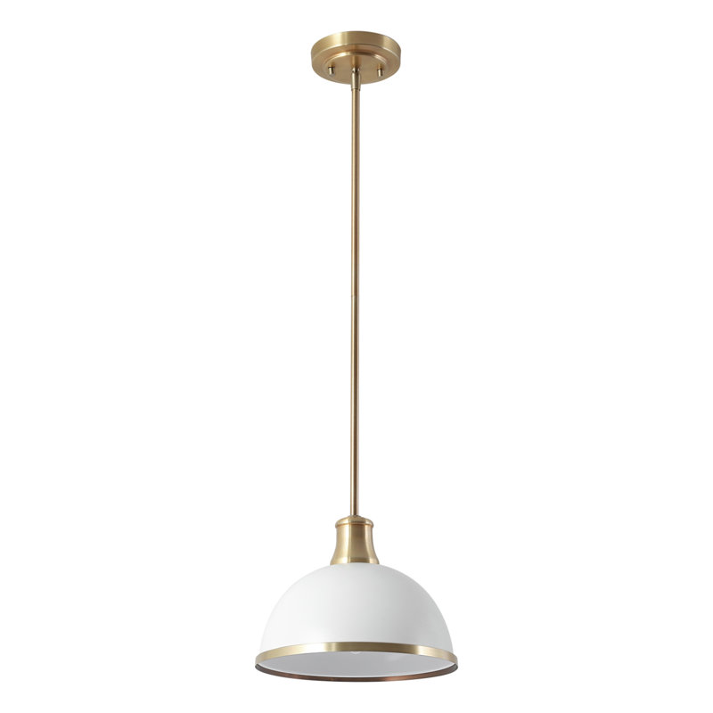 1 - Light Single Pendant, White