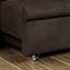 Canapé futon capitonné de style transitionnel