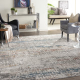 Piazza Abstract Gray Area Rug