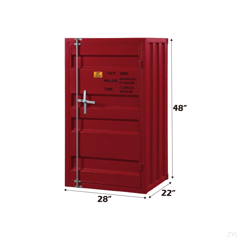 Commode rouge moderne