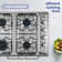 ABBA Silver Natural Gas 4 Burner Cooktop