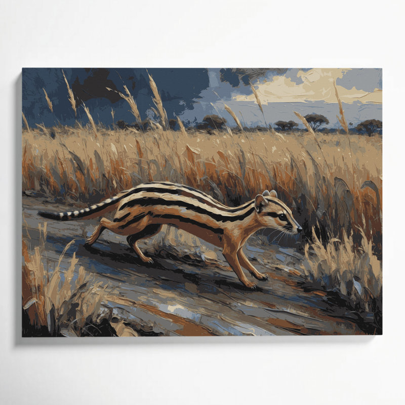 Art animalier sur toile sauvage, H 11 po x l 14 po