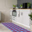 Tapis à carreaux bleu-53650814