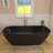 Fslefay 67'' Freestanding Bathtub Solid Surface Deep Soaking Tubs-125361582