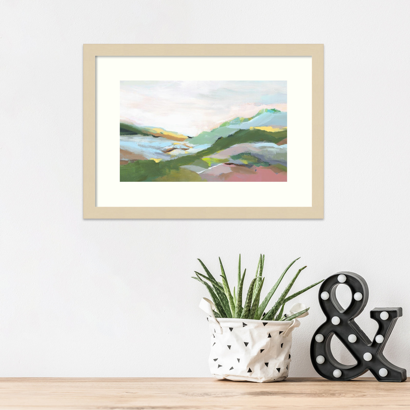 Highland Landscape I Print by Isabelle Z, 27" H x 37" W, Black Framed Paper