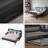 Twin Size Daybed With Trundle, Upholstery Daybed With LED Light ＆ Charging Station, Velvet Day Bed With Wood And Metal Frame