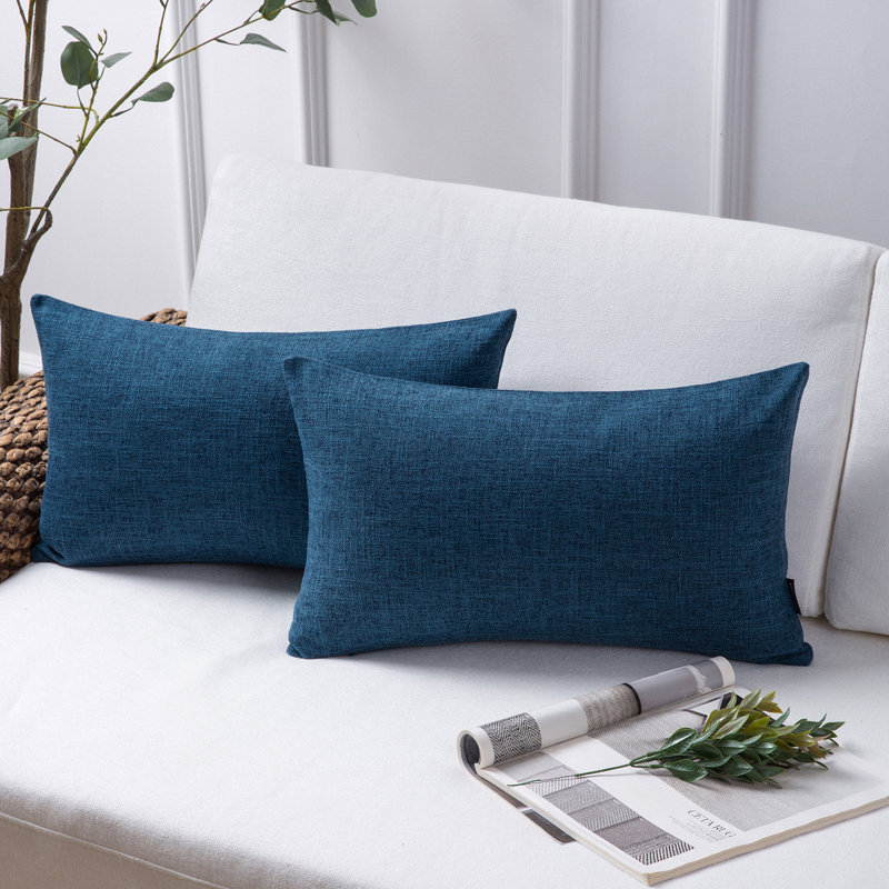 Square Throw Cushion, Navy, 18" H x 18" W, Polyester