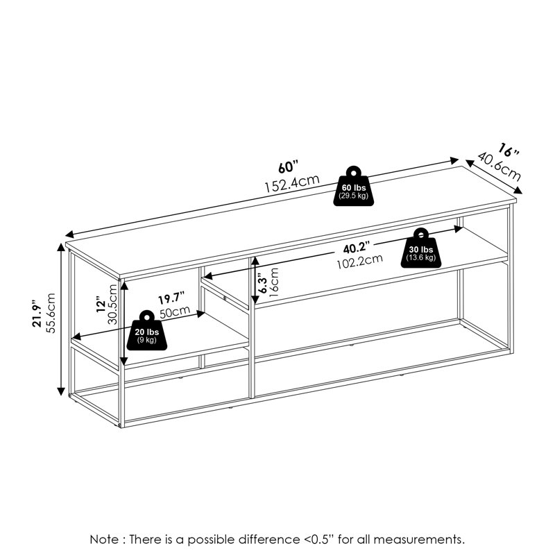 Rhyker TV Stand for TVs up to 65"