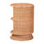 Table d'appoint en rotin naturel Dorielle de Bali & Paris avec deux tablettes