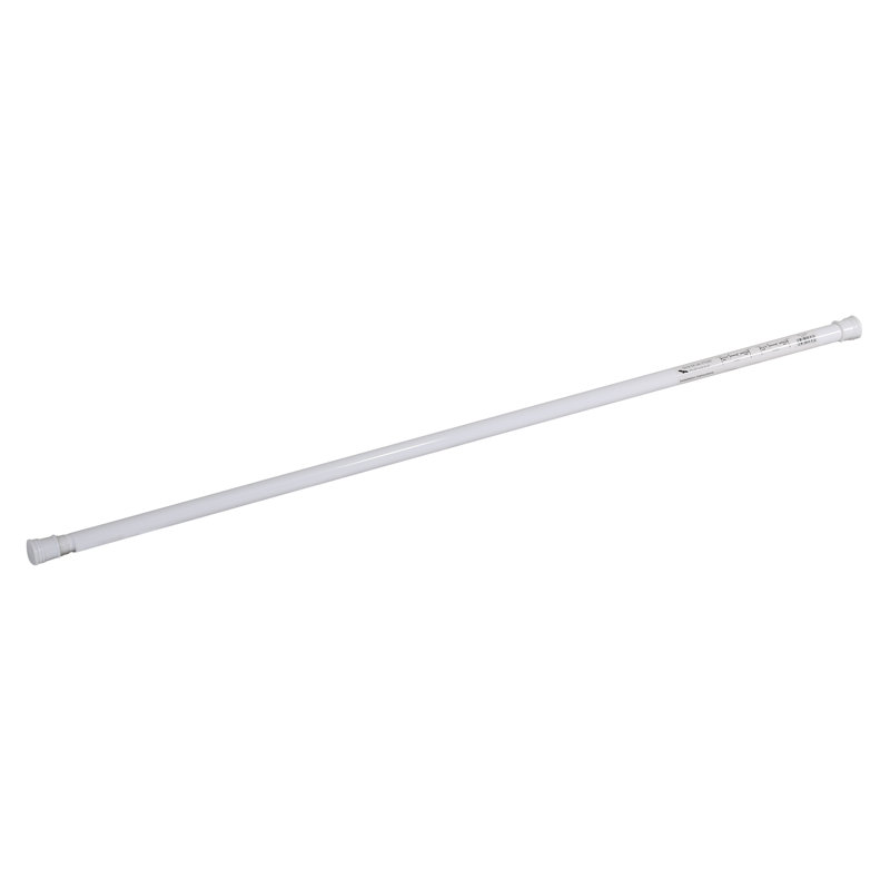 Classic Adjustable Straight Tension Shower Curtain Rod for Bathroom, 63", White