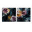 «Pink Rose Symphony I», ensemble de 2 verres muraux en acrylique-133012556