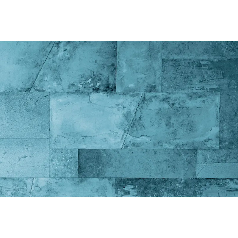 Panneau mural bleu sarcelle Ocean, L 108 po x l 96 po