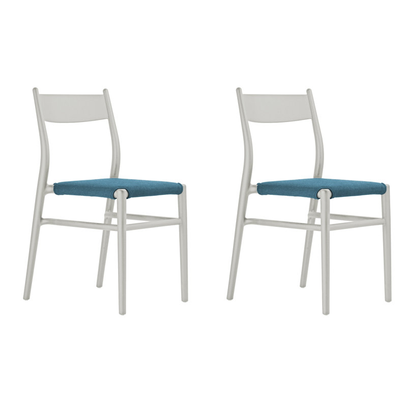 Joi 36 Outdoor & Indoor Dining Chair, Light Blue, Light Brown